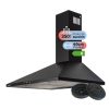 EVEREST 7060B Campana Piramidal Negra 60cm