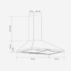 EVEREST 7060B Campana Piramidal Negra 60cm