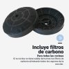 EVEREST 7060B Campana Piramidal Negra 60cm