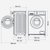 IBIZA 6007W Lavadora con Display 7kg Carga Frontal