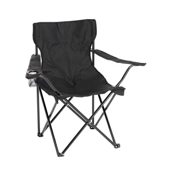 Silla plegable Ocean negro 80x50x50 cm