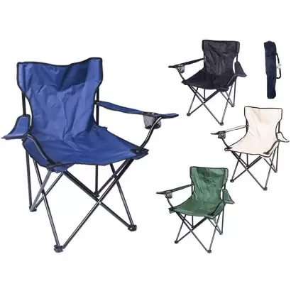 Silla plegable Ocean negro 80x50x50 cm