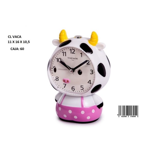 DESPERTADOR INFANTIL VACA PEQ. TIMEMARK